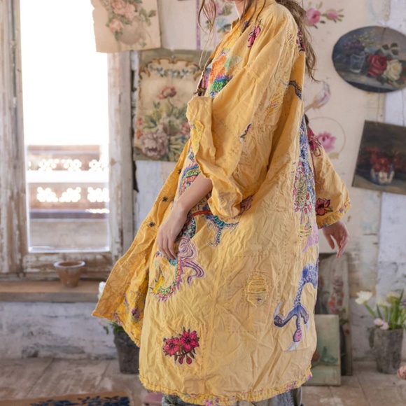 🐉NWT MAGNOLIA PEARL Dragon Romani Kimono🐉 - Picture 4 of 12